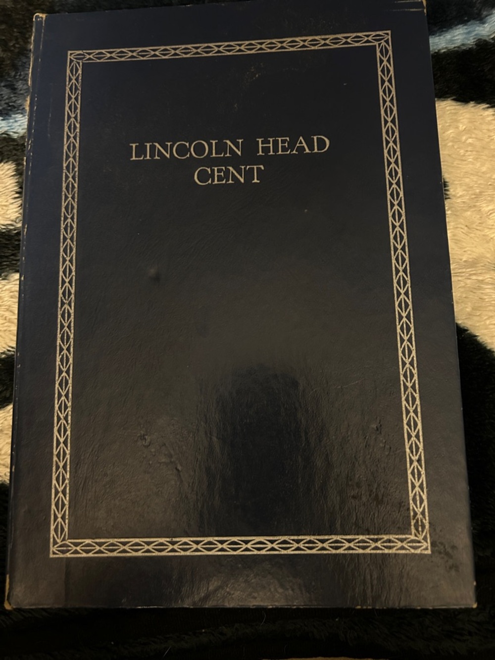 Coin Album - Old Pennies Navy Blue Collector Book